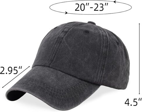 Old-Fashioned Dad Hats Adjustable, Washed Baseball Cap Hats Pure Color for Men and Women, Pure Cotton, Breathable in Saudi Arabia