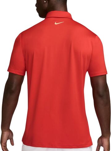 Nike Men's Dri-FIT Tour Golf Polo, 4-Way Stretch, Sweat-Wicking, Structured Collar, Chest & Back Swoosh Logo, Seasonal Colors (Lt Armory Blue | Black, Large) in Saudi Arabia
