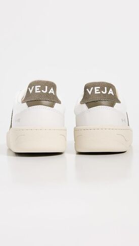 VEJA Men's V-90 Sneaker, White/Black, 8 in Saudi Arabia