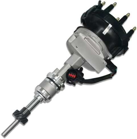 موزع الإشعال مع غطاء أسود ودوار يناسب Ford F150 F250 F350 Bronco E150 E250 E350 Econoline 4.9L L6 1992-1996 (OE: F2TZ12127D, DST2680) in Kuwait