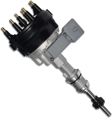 Ignition Distributor with Black Cap & Rotor Fits Ford F150 F250 F350 Bronco E150 E250 E350 Econoline 4.9L L6 1992-1996 (OE: F2TZ12127D, DST2680) in Kuwait