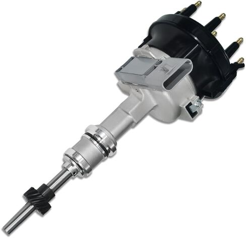 Ignition Distributor with Black Cap & Rotor Fits Ford F150 F250 F350 Bronco E150 E250 E350 Econoline 4.9L L6 1992-1996 (OE: F2TZ12127D, DST2680) in Kuwait