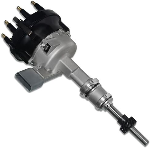 Ignition Distributor with Black Cap & Rotor Fits Ford F150 F250 F350 Bronco E150 E250 E350 Econoline 4.9L L6 1992-1996 (OE: F2TZ12127D, DST2680) in Kuwait