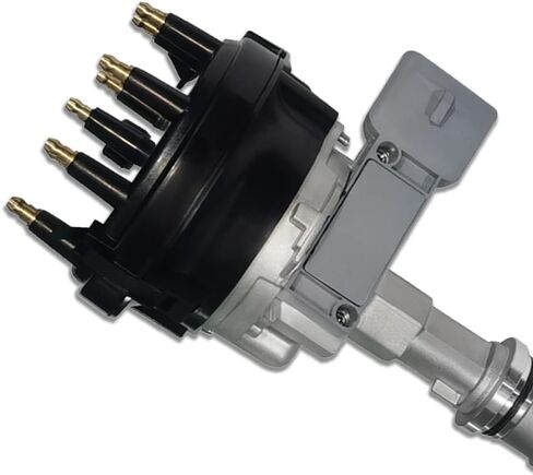 Ignition Distributor with Black Cap & Rotor Fits Ford F150 F250 F350 Bronco E150 E250 E350 Econoline 4.9L L6 1992-1996 (OE: F2TZ12127D, DST2680) in Kuwait