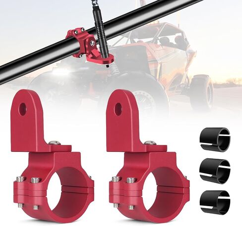 Chelhead UTV Flag Antenna Mount Bracket 1.5"- 2" Roll Cage Clamp 360°Adjustable Aluminum Alloy Brackets UTV Accessories Compatible with Light Bar,Antenna,Flag,Off-Road Light in Saudi Arabia