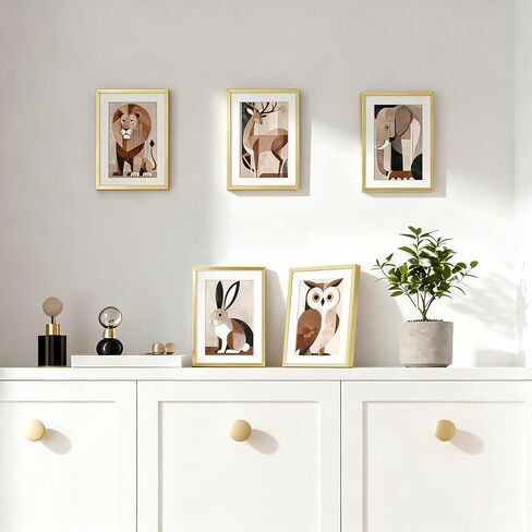 إطار صورة من الألومنيوم مقاس 11 × 14 ذهبي من upsimples، صورة عرض مقاس 8 × 10 مع حصيرة أو 11 × 14 بدون حصيرة، إطار ملصق معدني معلق على الحائط مع غطاء أكريليك، عبوة واحدة in Saudi Arabia