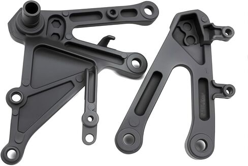 Motorcycle Front Rider Footrest Foot Pegs Bracket Set for Honda CBR1000RR 2004-2007 2006 2005 (Black) in Saudi Arabia