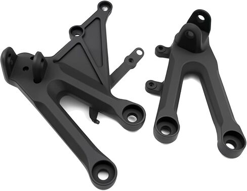 Motorcycle Front Rider Footrest Foot Pegs Bracket Set for Honda CBR1000RR 2004-2007 2006 2005 (Black) in Saudi Arabia