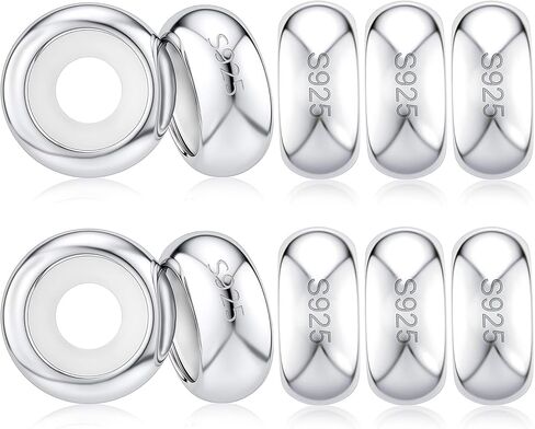 سدادة الخرز كليب فاصل الخرز سحر - يناسب أساور باندورا 925 الفضة الاسترليني مكعب زركونيا كليب قفل سدادة حبة سحر هدية للنساء أصدقاء العائلة in Kuwait