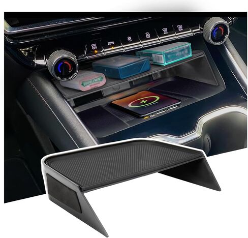 Center Console Organizer Compatible with 2024-2025 Chevy Traverse Interior Accessories, Divider Compartment Tray and Center Console Bottom Storage Box; Not fit for 2024 Chevy Traverse Limited in Saudi Arabia