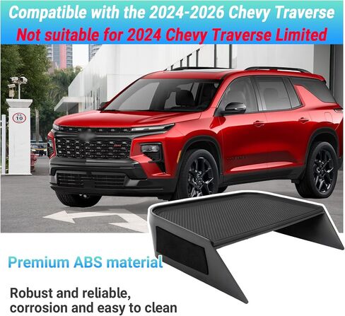 Center Console Organizer Compatible with 2024-2025 Chevy Traverse Interior Accessories, Divider Compartment Tray and Center Console Bottom Storage Box; Not fit for 2024 Chevy Traverse Limited in Saudi Arabia