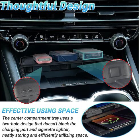 Center Console Organizer Compatible with 2024-2025 Chevy Traverse Interior Accessories, Divider Compartment Tray and Center Console Bottom Storage Box; Not fit for 2024 Chevy Traverse Limited in Saudi Arabia