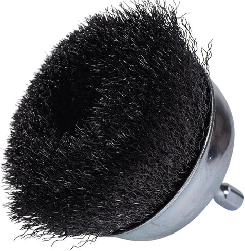 Century Drill & Tool 76221 Drill Cup Wire Brush, 2-3/4" Coarse & Crimped | 1/4" shank, 0." wire diameter, cuts steel & metal, heat and rust resistant coating in Saudi Arabia