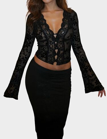 Women's Leopard Print Cardigan V Neck Button Down Cropped Shrug Lightweight Stretchy Fit Y2K Fashion Clothes for Women in Saudi Arabia