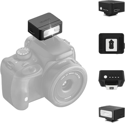 فلاش كاميرا Ulanzi SL02 مع ضوء الفيديو ، GN8 6500K Mini Flash Speedlite ، 4 مستويات طاقة ، متوافقة مع Sony ZV-1/ZV-E10/Canon/Nikon/Fuji/Panasonic/Leica/Olympus ، 【لا يناسب Sony ZV-1F】 in Saudi Arabia