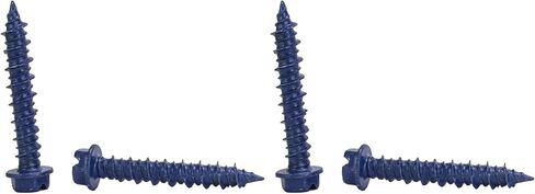 Chenango Supply 3/16 x 1-1/4 "مرساة لولبية خرسانية برأس سداسي. 100 قطعة مع لقمة مثقاب (متوافقة مع Miami-Dade) (3/16 x 1-1/4) in Kuwait