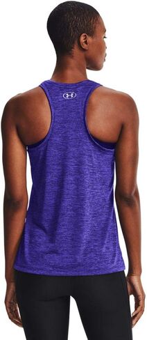 سترة نسائية بدون أكمام Tech Twist من Under Armour، (402) أزرق أتلانتس / / أبيض، مقاس صغير in Saudi Arabia