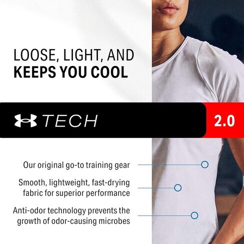 سترة نسائية بدون أكمام Tech Twist من Under Armour، (402) أزرق أتلانتس / / أبيض، مقاس صغير in Saudi Arabia