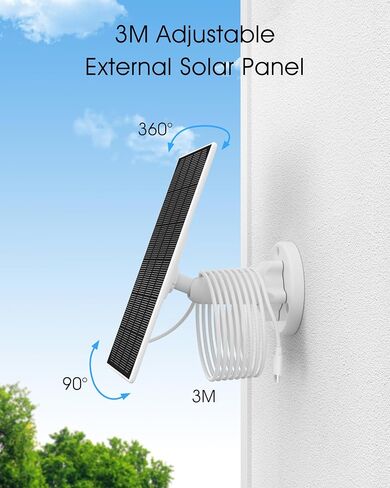 ANRAN 4G LTE Cellular Solar Security Camera Wireless Outdoor ، 2K No WiFi No WiFi Solar Camera Powered Camera ، Audio -Way ، الكشف عن الحركة الذكية ، الرؤية الليلية الملونة ، IP66 ، White (Card 32GB & SIM) in Kuwait