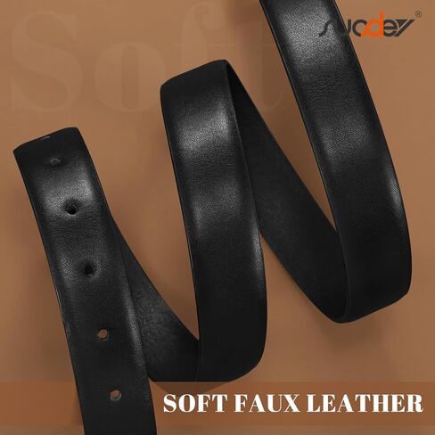SUOSDEY Women Leather Belt for Jeans Pants, Fashion Dress Waist Belt with Gold Buckle in Saudi Arabia