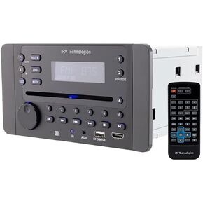 Car Stereo with Bluetooth,IRV Technology iRV63 Independent Zone 3 Wireless Car Audio Receiver,Supports HDMI ARC,APP,Digital Stereo Sound,A&FM,DVD,MP4,CEC,NFC,Clock,3 Zones Wall Mount RV Stereo Syste