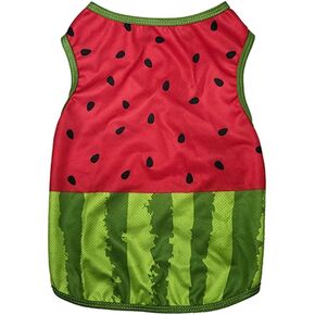 zhendehenziyou Dog Shirts Pet Printed Clothes Cute Summer Cooling Coat T-Shirts Cool Puppy Shirts Soft Watermelon for Pet Dogs Cats Outdoor (Medium)