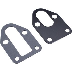 GSKMOTOR SBC Black Fuel Pump Block Off Plate with Gasket 283 327 350 383 400 SB Chevy