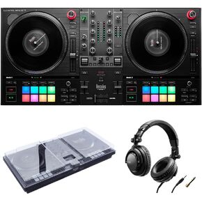 Hercules DJControl Inpulse T7 2 Deck Motorized DJ Controller with built in STEMS Control Bundle with DJControl Inpulse T7 Cover and Hercules HDP DJ45 Closed-Back Headphones in Kuwait
