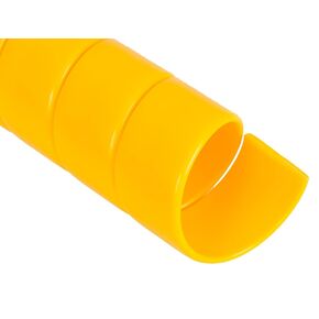 Caplugs SPSS Series – Plastic Safeplast Safe-Spirals, Spiral Wrap Hose & Cable Protector, Yellow HD-PE, 3.5" OD x 50' L Hydraulic & Pneumatic Hoses, Construction, Manufacturing, Auto (090C50Ye)