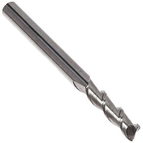 Kodiak Cutting Tools KCT149560 USA Made Solid Carbide End Mill for Aluminum and Other Non Ferrous Metals, 2 Flutes, 45 Degree Helix, 1/8" Shank, 1/2" Length of Cut, 1-1/2" Overall Length