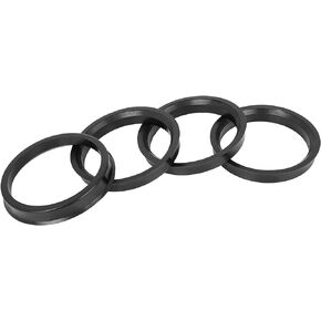 X AUTOHAUX 4pcs Plastic 67.1mm OD to 60.1mm ID Car Hub Centric Rings Wheel Bore Center Spacer Hub Rings Black