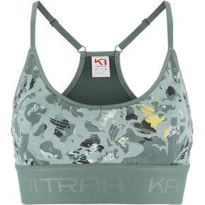 Kari Traa Women's VAR Printed Adjustable Strap Racerback Sports Bra