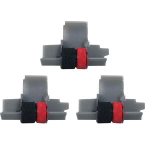 IR-40T Ink Roller, Black and Red Compatible with Canon P23-DH V Calculator, Casio HR-100TM, HR-150TM (3 Pack)