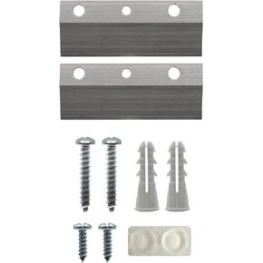 Picture Hang Solutions French Cleats 3-Inch Mounting Hardware - Supports 15 lbs - 3 Pairs of Small Cleats with with Anchors, Screws and Bumpers