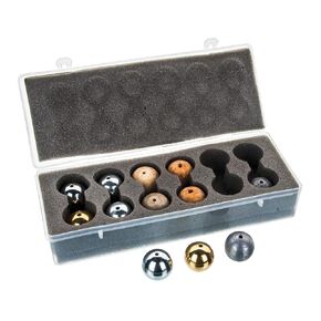 Eisco PH0109CB Drilled Ball Set in Plastic Case