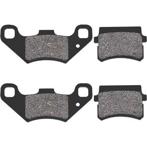 Road Passion Front & Rear Disc Brake Pads Compatible with 50cc 70cc 90cc 110cc 125cc Motorcycle ATV Go Kart Quad Bikes Dune Buggy Powersports Parts（2 pairs）