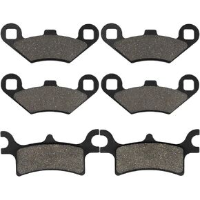 Sollon Front and Rear Brake Pads for Polaris Sportsman 400 500 600 700 800 EFI/HO, Scrambler 500 400 2x4 4x4, Trail Boss 330, Trail Blazer 330 250, Magnum 325 330 500, ATV 500