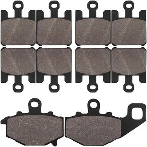 ZICOO Front & Rear Brake Pads for Kawasaki Ninja ZX6R 636 ZX636 2003-2006 ZX6RR ZX600 2003-2006 ZX10R Ninja ZX1000 1000 2004-2007