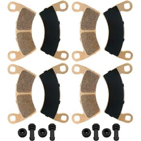 Brake Pads Sintered for Polaris RZR 1000/900-4/RS1 Ranger-Crew 900/800/800-6x6/700/570-Full-Size/1000/Diesel, 4 Pairs Front & Rear Replacement Heavy-duty Brake Pads