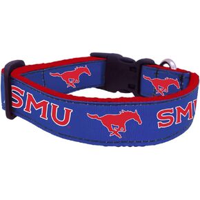 NCAA Southern Methodist Mustangs Dog Collar, Team, Large