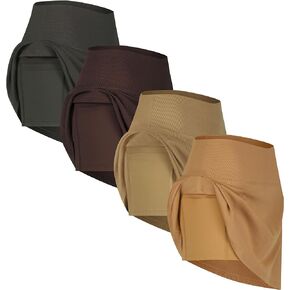 Real Essentials Ladies Ribbed Flowy Skort