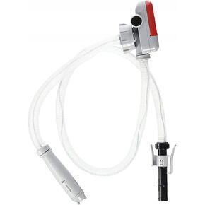 TERA PUMP TRFA01 4-AA Battery Powered Fuel Transfer Pump w/Flexible Intake hose and No-spill Auto-Stop Nozzle, attachable to gas cans and more