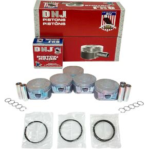 DNJ PRK3137 Piston and Ring Kit For 2007-2012 Chevrolet GMC Hummer Isuzu Canyon Colorado H3 H3T i-370 3.7L L5 DOHC 20V Naturally Aspirated