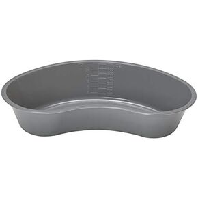 Graduated 700 cc Kidney Shaped Grey Emesis Basin (Pack of 4)