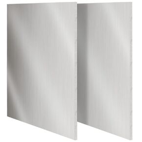 ZEONHEI 2 PCS 12 x 12 x 1/4 Inch 6061 Aluminum Sheet, Finely Polished Aluminum Tooling Flat Sheet, Aluminum Panel Sheet Covered with Protective Film, Plate Bar Mill Stock