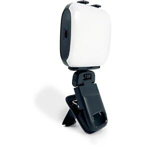 Portable Selfie Light with Phone Clip-on Design, 200mah Rechargeable, Dimmable, 3 Color Temperature, 360° Rotation.