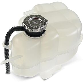 A-Premium Pressurized Coolant Overflow Recovery Reservoir Tank W/ Cap & Tubing [for DOHC, V6 3.5L 3.6L] Compatible with Dodge Journey 2009-2019, 16PSI, Replace# 05058456AD, 05058456AE