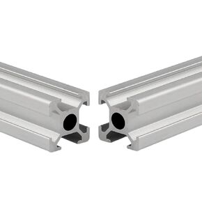 Mssoomm 2 Pack 1515 Aluminum Extrusion Profile Length 39.37 inch / 1000mm Silver, 15 x 15mm 15 Series T Type T-Slot European Standard Extrusions Profiles Anodized Linear Rail Guide Frame for CNC