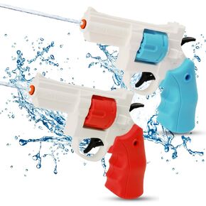 2 Pack Water Guns for Kids - Squirt Gun Water Blaster Soaker Water Pistol Toys for Toddlers Child Boys Girls, Ideal Summer Gifts for Swimming Pool Beach Party Outdoor Shooting Game Water Fighting Toy