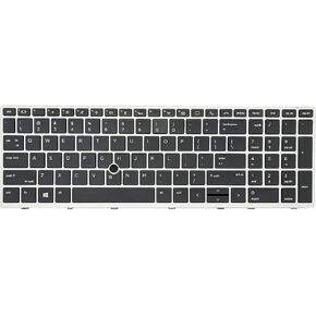 Replacement Keyboard for HP EliteBook 850 G5 850 G6 755 G5, Zbook 15u G5 & Zbook 15u G6 Laptop, HP Elitebook 850 G6 Keyboad with Silver Frame wih Backlit with Point US Layout